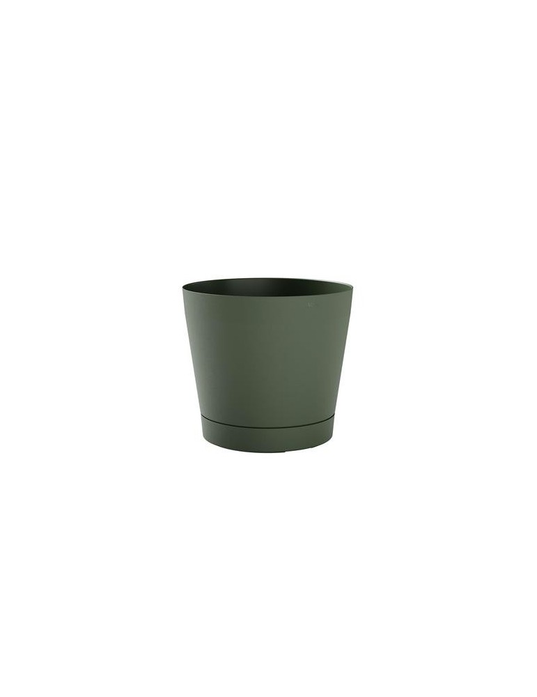 MACETA C/RESERVA AGUA+PLATO 29CM. VERDE