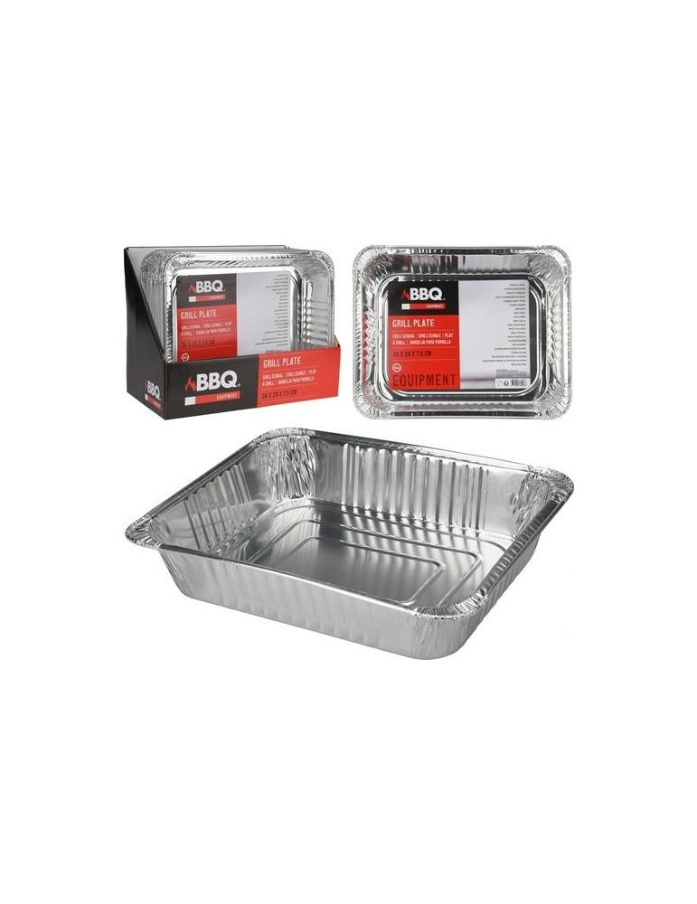 FUENTE HORNO ALUMINIO RECTANGULAR 36X29X8CM