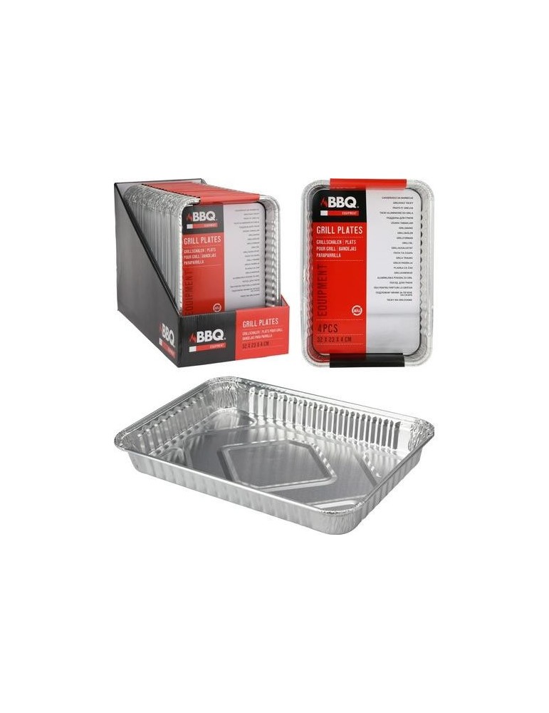BANDEJA PARA PARILLAS BBQ 4 UDS 32X23CM