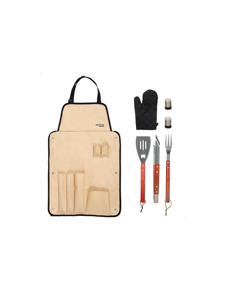 SET DELANTAL C/7 UTENSILIOS BARBACOA 63010