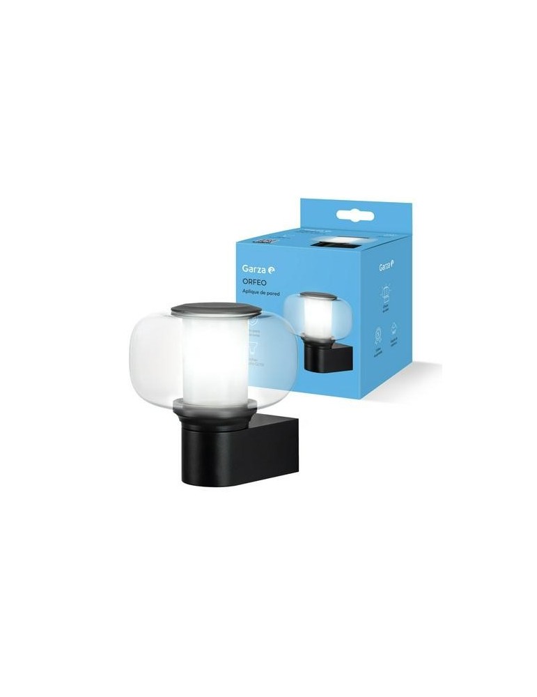 APLIQUE PARED LED EXTERIOR VIDRIO/METAL ORFEO GU10