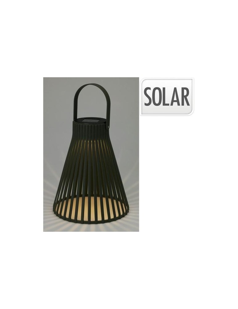 FAROL SOLAR JARDIN NEGRO 24CM CX2100740