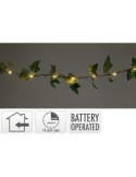 GUIRNALDA ENREDADERA LED HOJAS VERDE 290CM