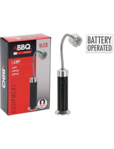 LAMPARA BARBACOA 9 LED ACERO INOX CON IMAN