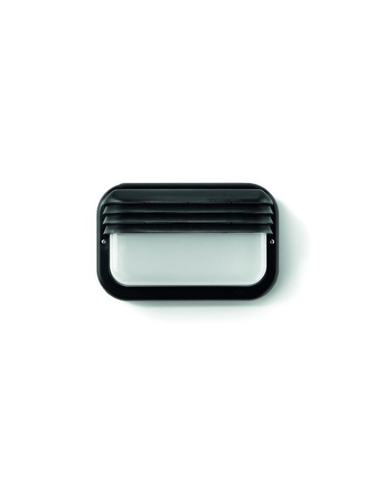 APLIQUE ECOLED HORIZONTAL E27 18 W. NEGRO 4413G