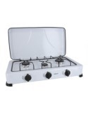 COCINA GAS ESMALTADA C/TAPA BLANCA 3 FUEGOS -34196
