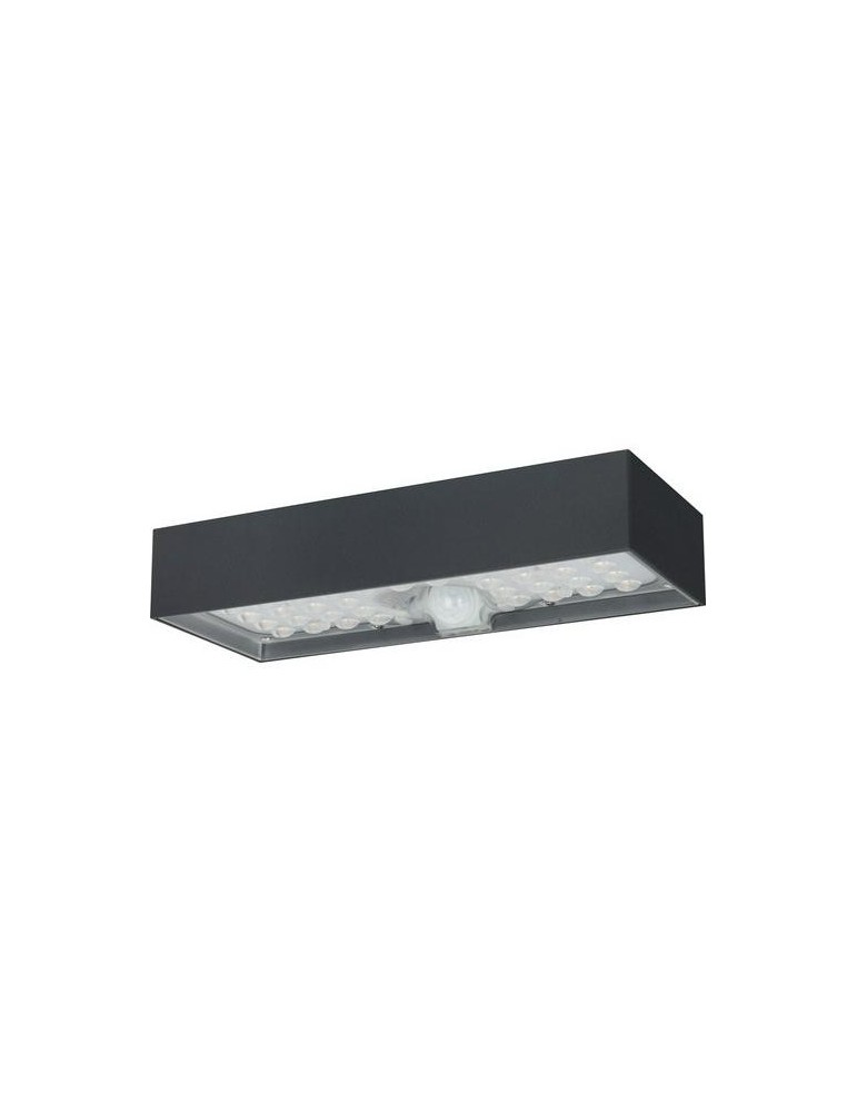 APLIQUE LADRILLO SOLAR 900L, 6W 3000K PARED GRIS
