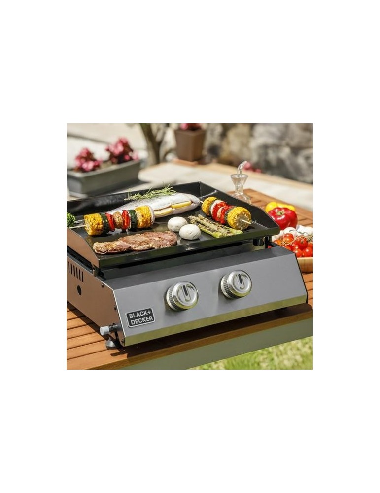 PLANCHA ASAR GAS 2 FUEGOS 4900E BLACK&DECKER