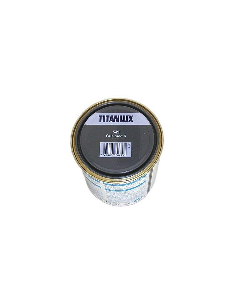 ESMALTE TITANLUX 750 ML. 549 001 GRIS MEDIO