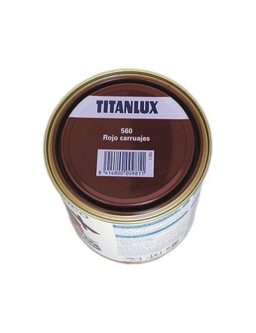 ESMALTE TITANLUX 750 ML. 560 001 ROJO CARRUAJES
