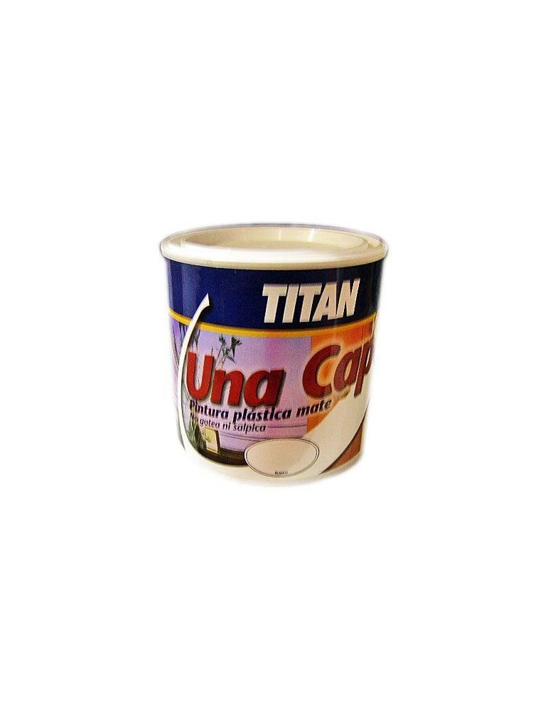 PINTURA PLASTICA INTERIOR 1 CAPA BLANCO TITAN 750