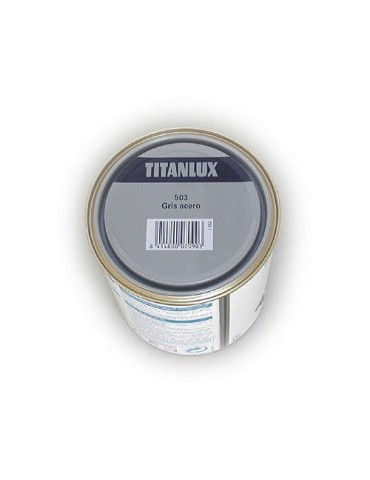 ESMALTE TITANLUX 750 ML. 503 001 GRIS ACERO