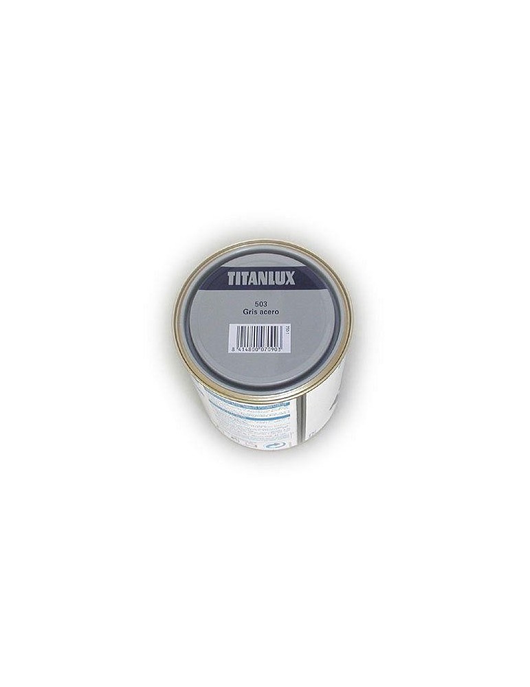 ESMALTE TITANLUX 750 ML. 503 001 GRIS ACERO