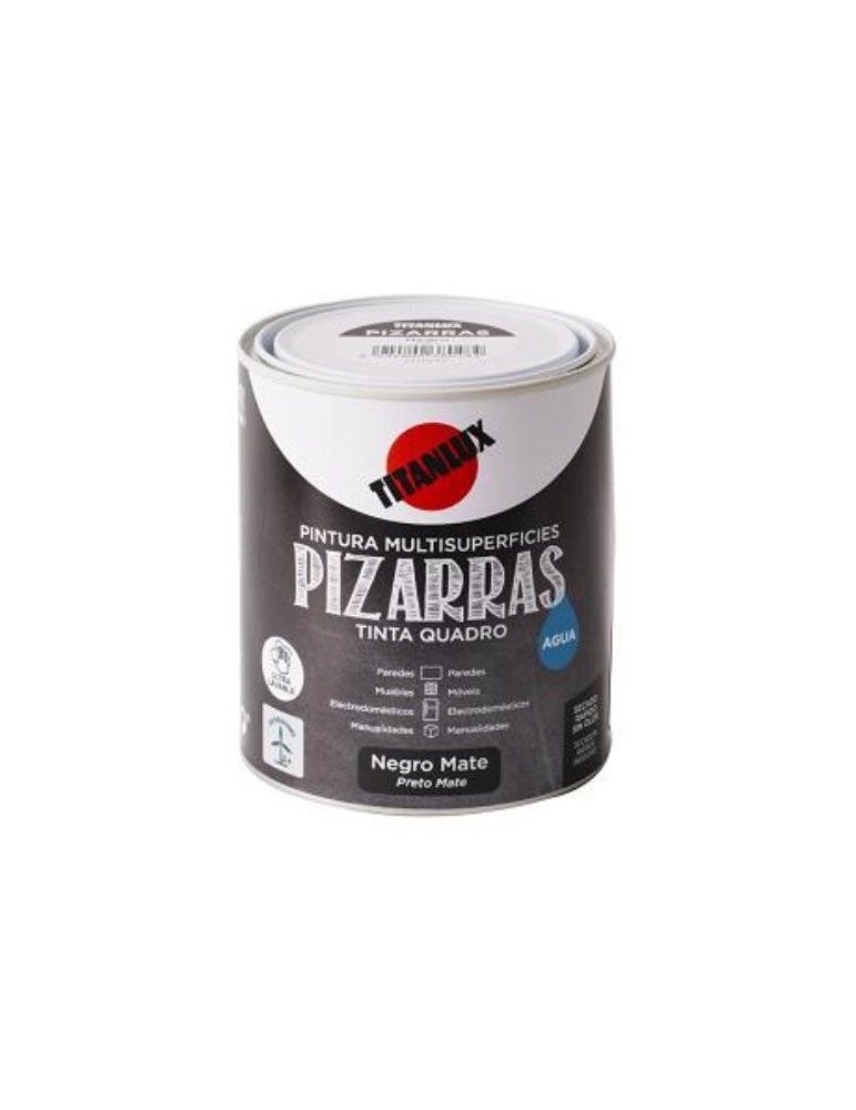 ESMALTE TITANLUX  AGUA PIZARRA NEGRO 750ML.