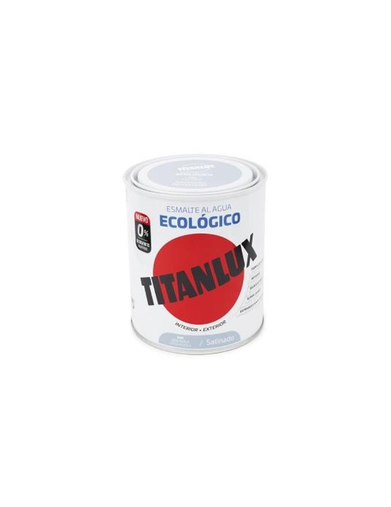 TITANLUX ESMALTE ECO SATINADO GRIS PERLA 750ML