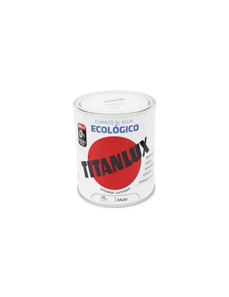ESMALTE AL AGUA ECO NEGRO MATE 750ML