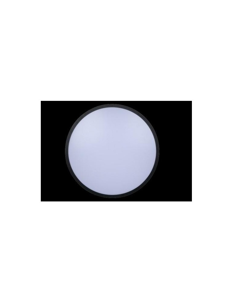 PLAFON HYDRA REDONDO SUPERF MARCO NEGRO 3600LM
