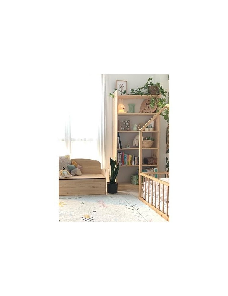 LIBRERIA GALA 6 BALDAS 80CM PINO MACIZO GAL680.99
