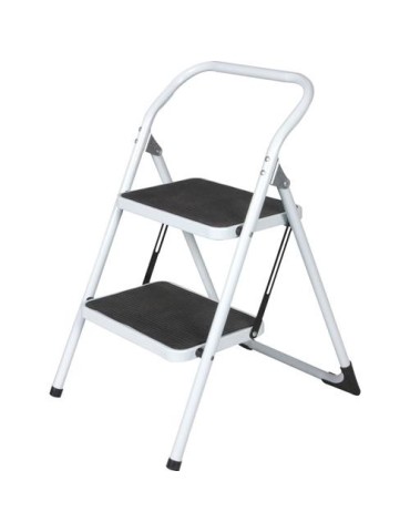 TABURETE ACERO/GOMA PLEGABLE 2 PELDAÑOS TAS-2