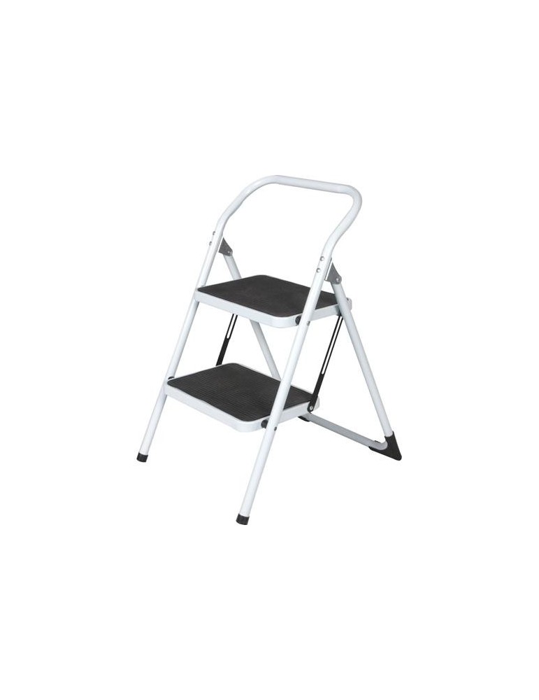 TABURETE ACERO/GOMA PLEGABLE 2 PELDAÑOS TAS-2