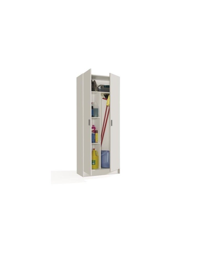 ARMARIO MULTIUSOS 2 PUERTAS BLANCO 180X73X37 7142O