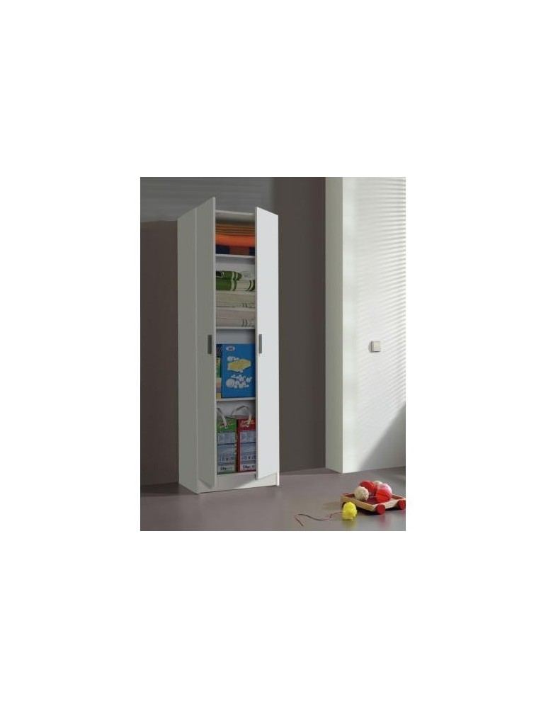 ARMARIO MULTIUSOS 2 PUERTAS BCO. 180X58,5X37 7144O