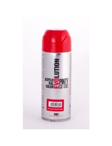PINTURA SPRAY PINTY PLUS ROJO BRILL. RAL3020 520ML