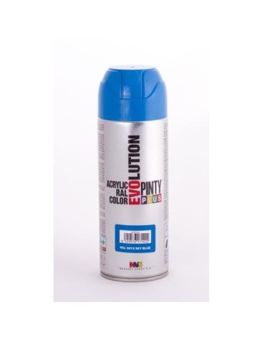 PINTURA SPRAY PINTY PLUS AZUL BRILL.RAL 5015 520ML