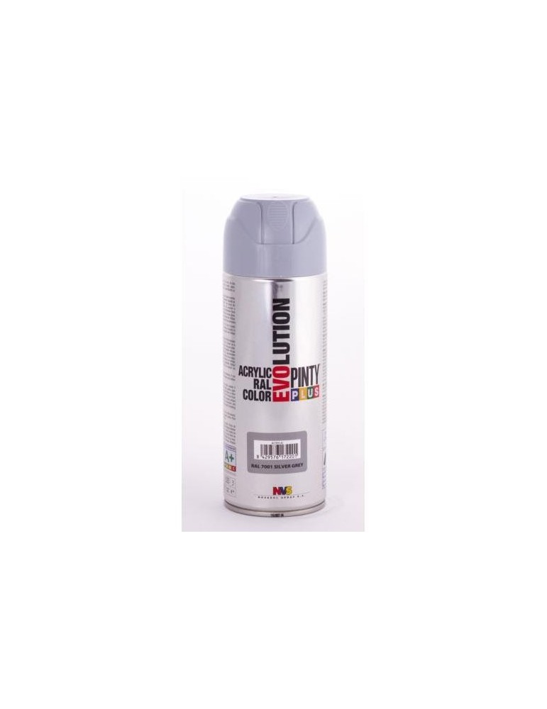 PINTURA SPRAY PINTY PLUS GRIS BRILL. RAL7001 520ML