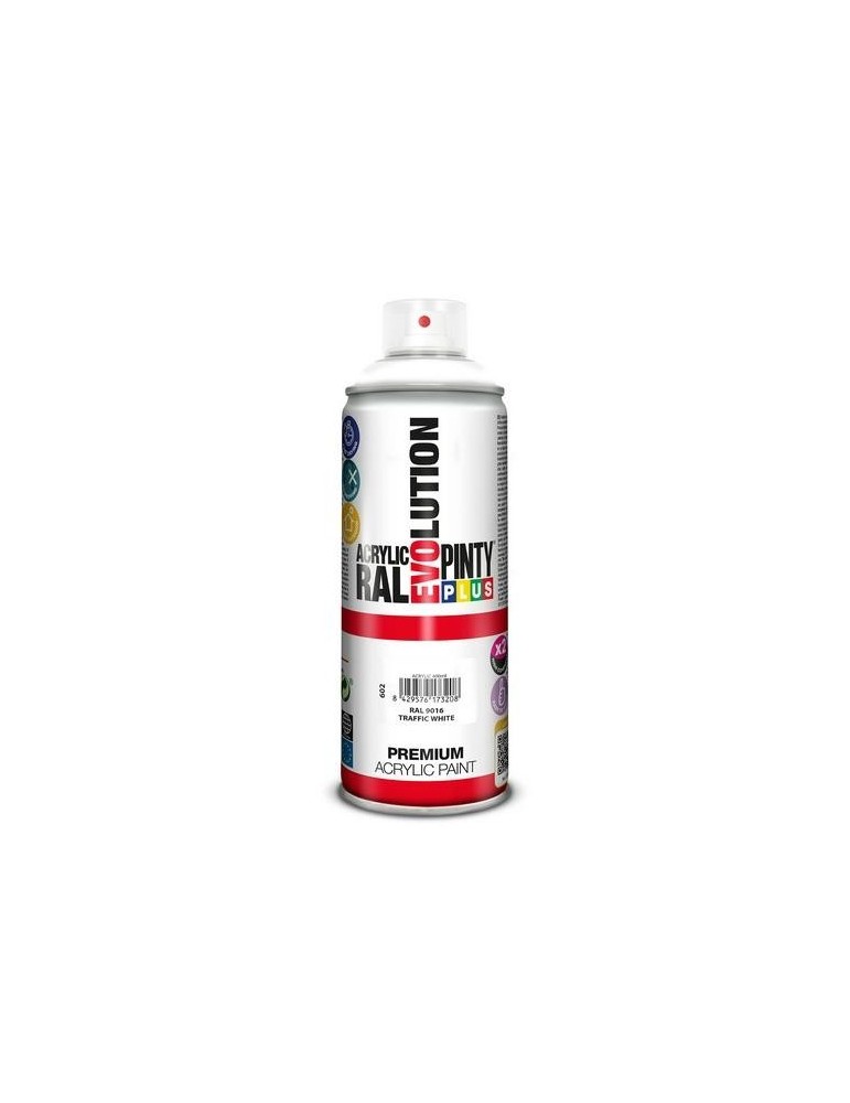 PINTURA SPRAY ACRILICA PINTYPLUS 520 BL RAL 9016