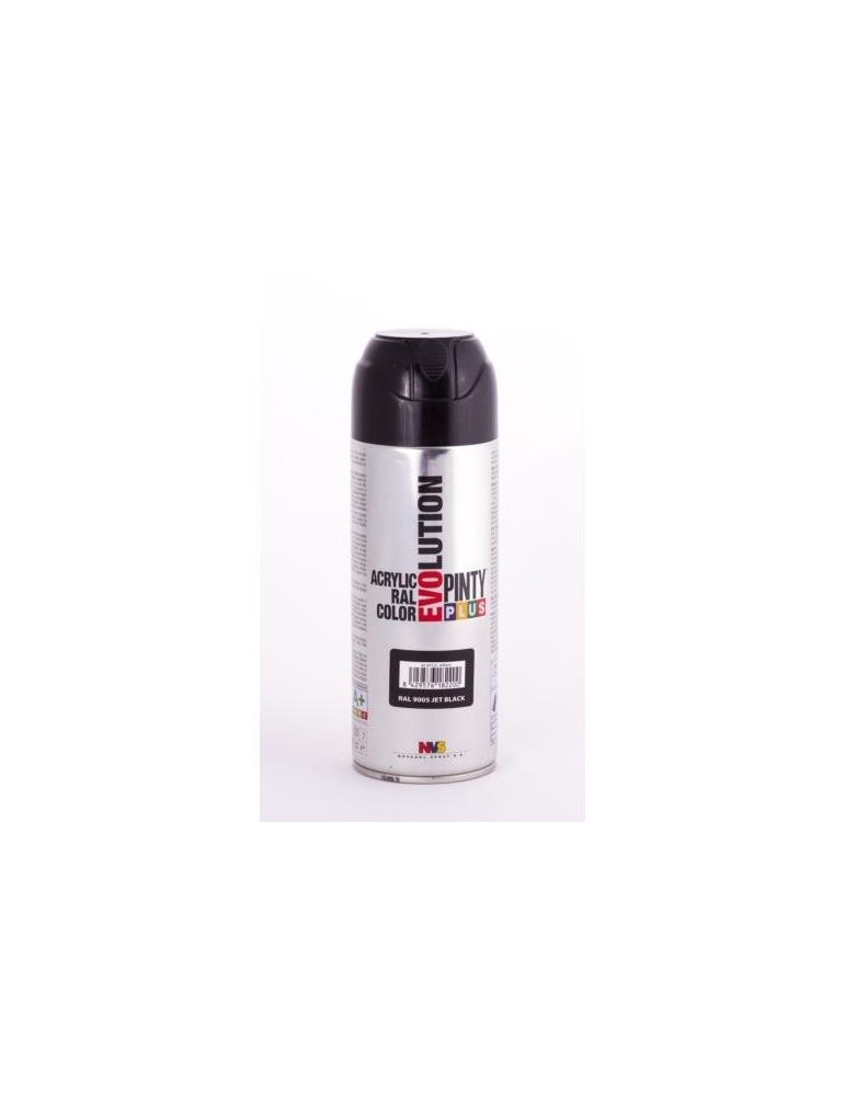 PINTURA SPRAY PINTY PLUS NEGRO BRILL.RAL9005 520ML
