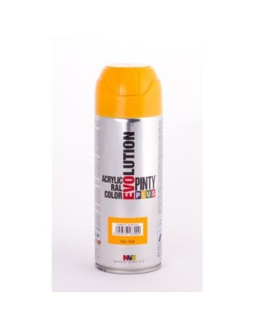 PINTURA SPRAY PINTY PLUS AMA. BRILL.RAL 1028 520ML