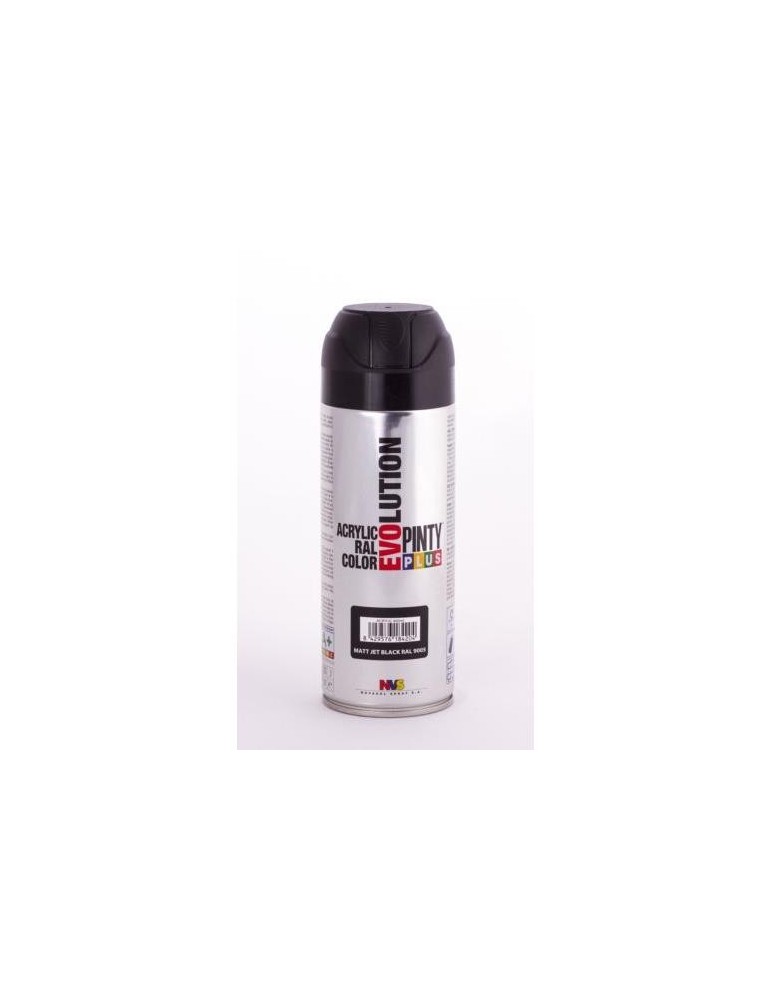 PINTURA SPRAY PINTY PLUS NEGRO MATE RAL 9005 520ML