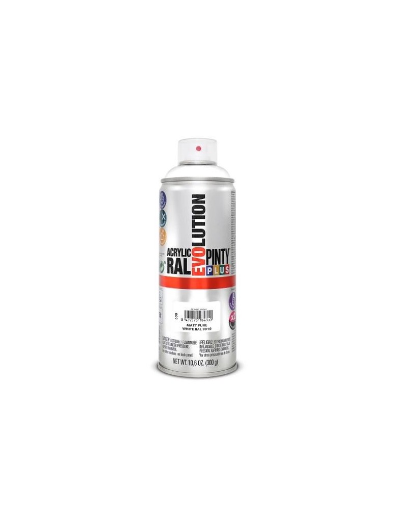 PINTURA SPRAY PINTY PLUS BLANCO MATE 520ML