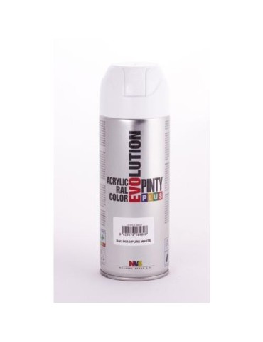 PINTURA SPRAY PINTY PLUS BCO. BRILL.RAL 9010 520ML