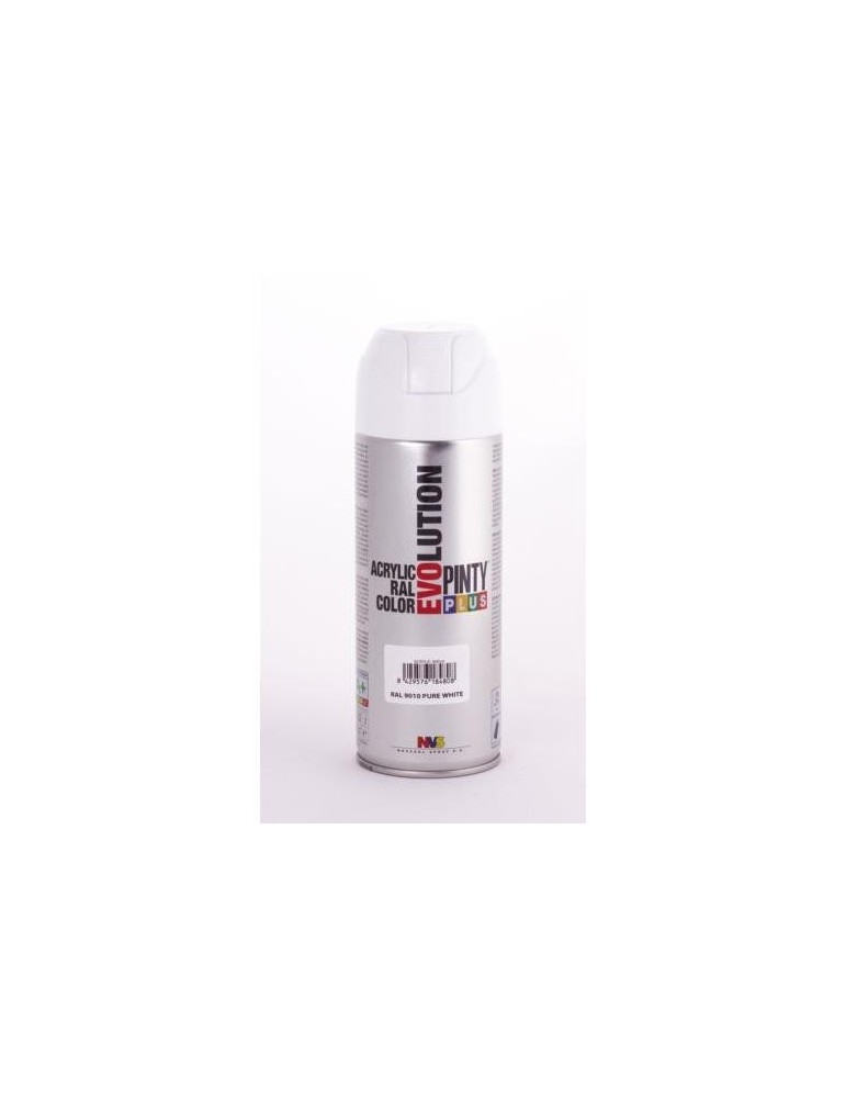 PINTURA SPRAY PINTY PLUS BCO. BRILL.RAL 9010 520ML