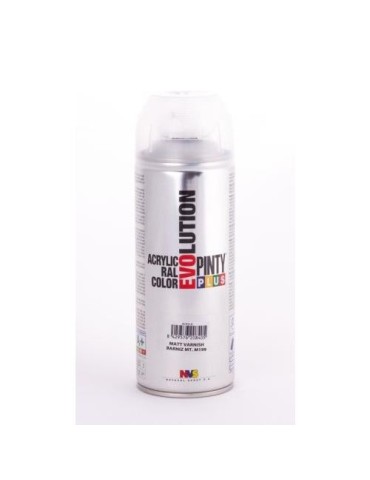 PINTURA SPRAY PINTY PLUS BARNIZ MATE 520ML.