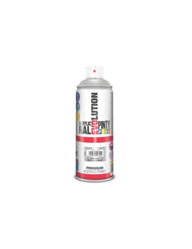 PINTURA SPRAY ACRILICA 520 GRIS ALUMINIO  RAL9007