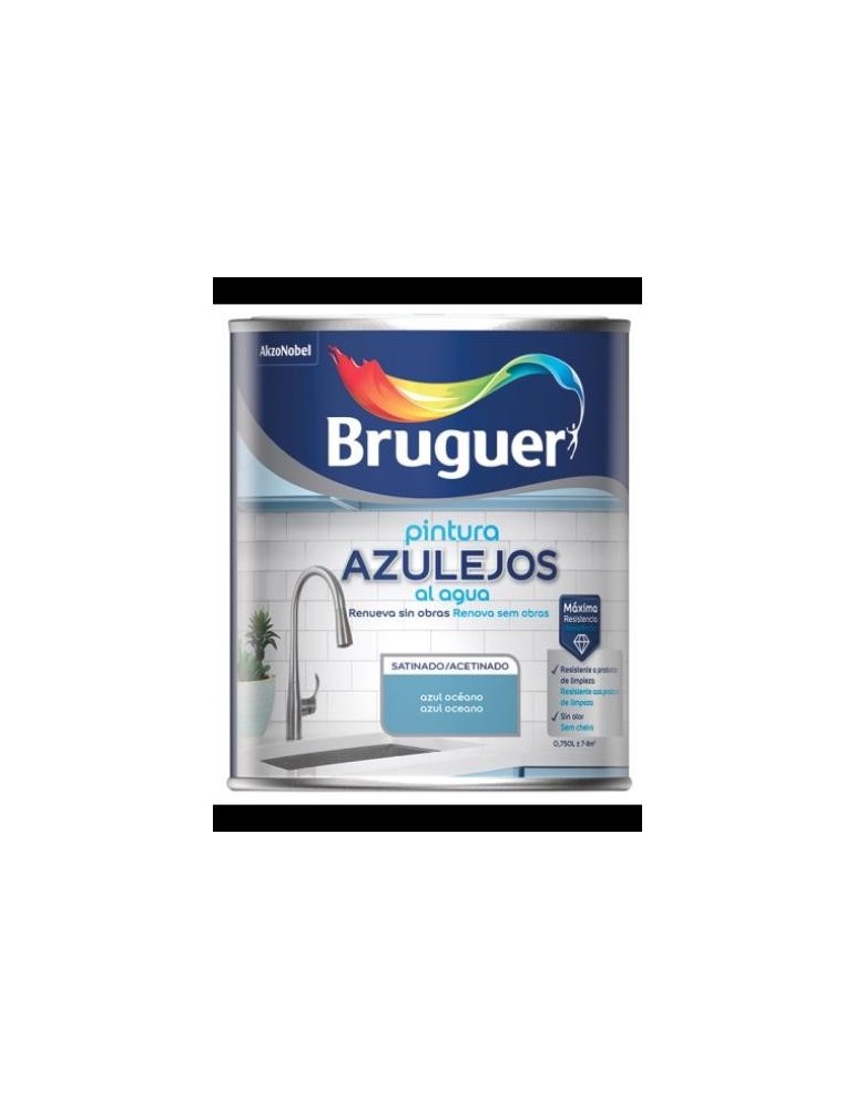 ESMALTE AZULEJOS AGUA SATINADO AZUL OCEANO 750ML