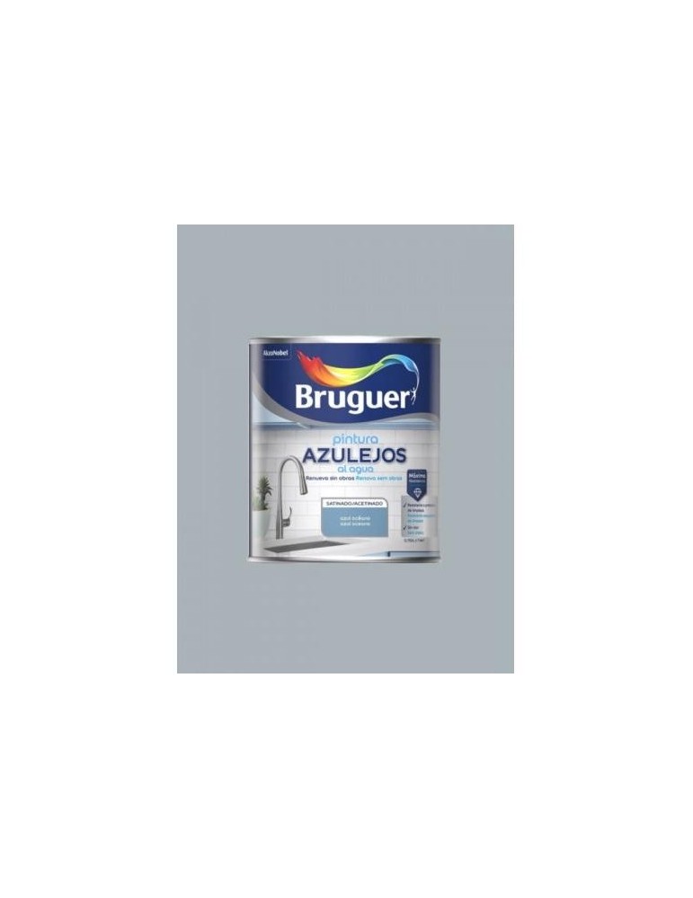 ESMALTE AZULEJOS AGUA SATINADO GRIS AZULADO 750ML