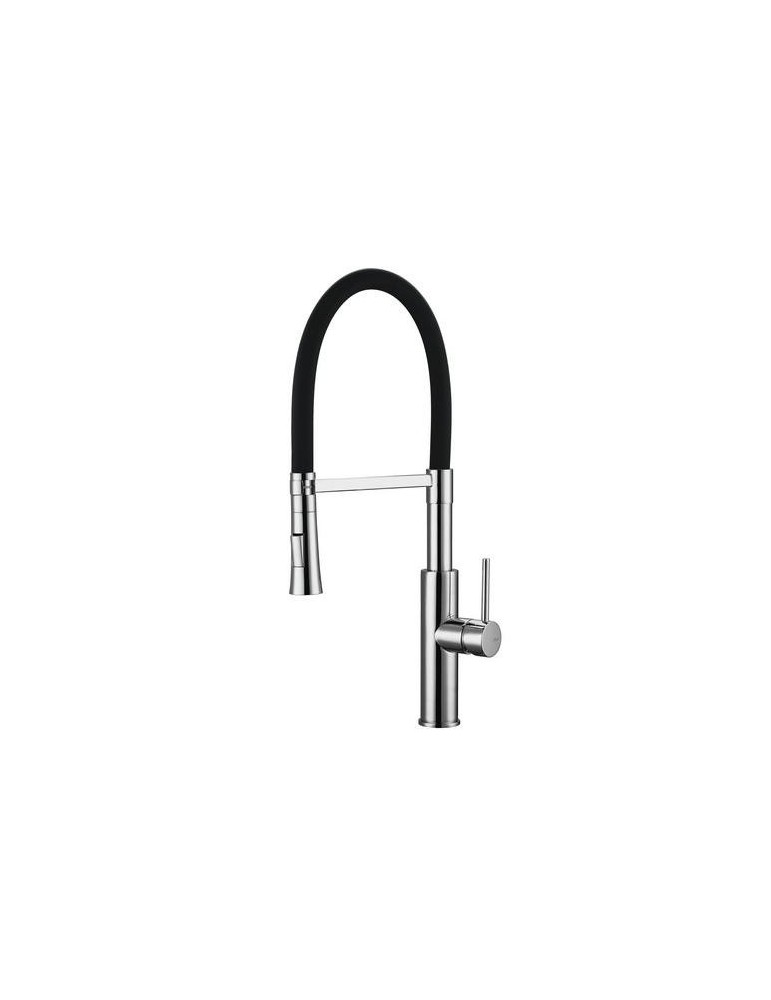 GRIFO COCINA DIRIGIBLE FLEXYFORM CROMO/NEGRO