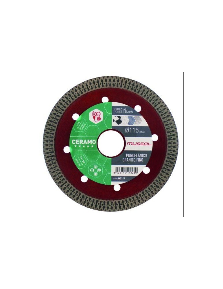DISCO DIAMANTE CERAMO 115 MM. WC115