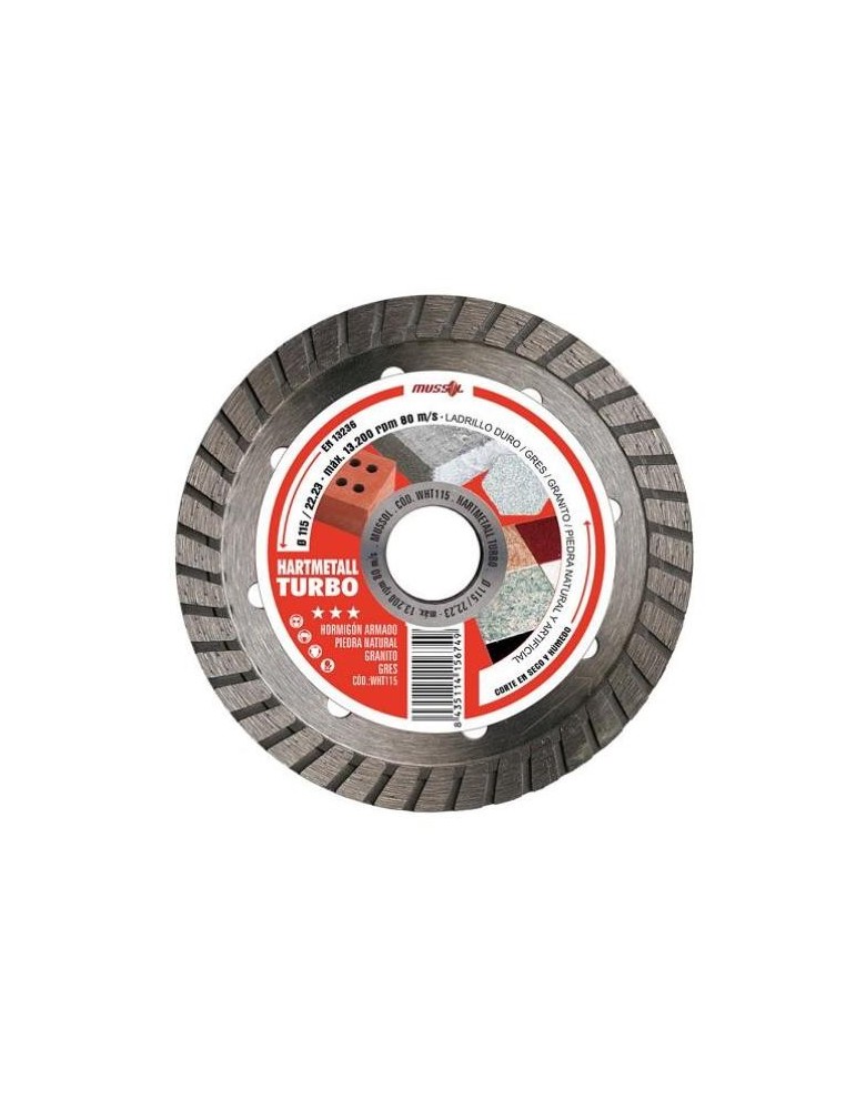 DISCO DIAMANTE HARTMETAL TURBO 115 WHT115