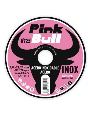 DISCO CORTE EXTRAF. INOX. PINK BULL 125 MM. PB1251