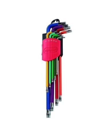 JUEGO LLAVES TORX COLOR XL 9 PIEZAS T10-T50