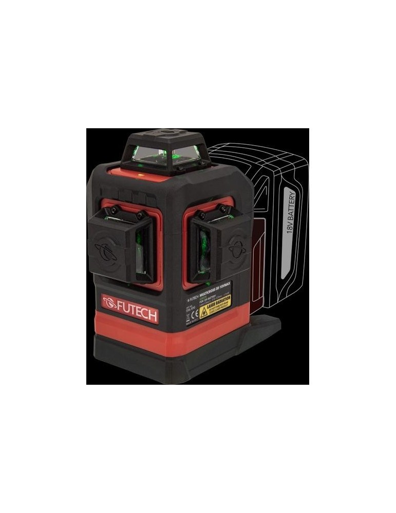 NIVEL LASER VERDE 3D MULTI-BATERIA 18VMAX 54340