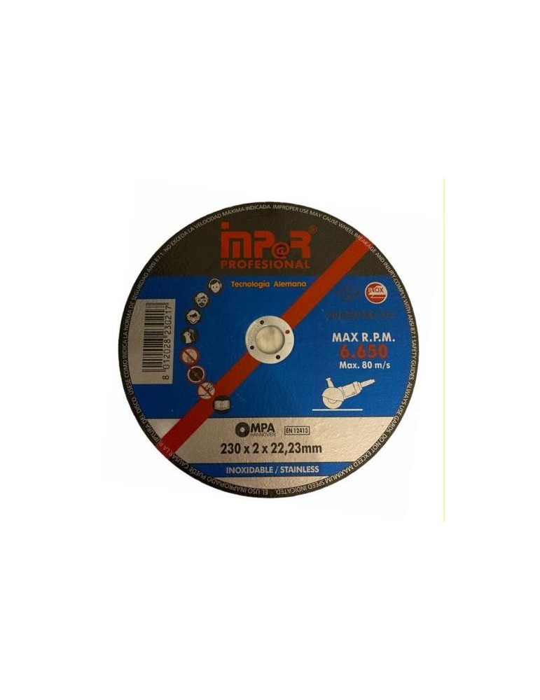 DISCO CORTE 230X1,9X22,23MM. IMPAR PROFESIONAL 230