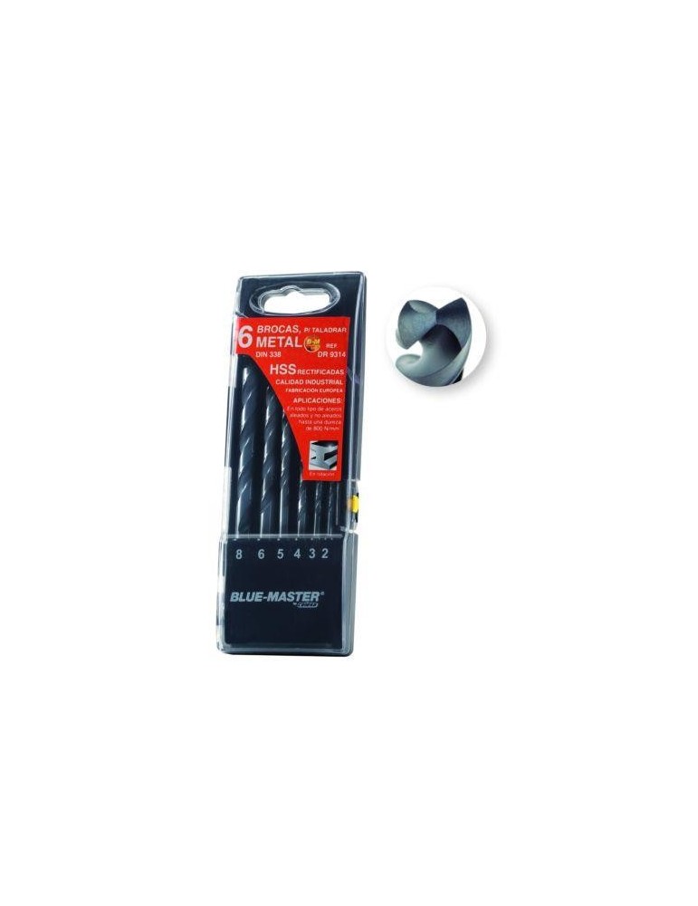 EST. 6 BROCA HSS DIN338 Ø 2-3-4-5-6-8 MM DR9314