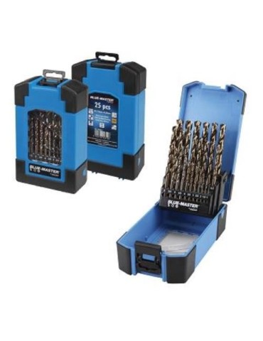 EST.AZUL 25PCS HSS-CO DIN338 Ø1-13X0,5MM. PC6011