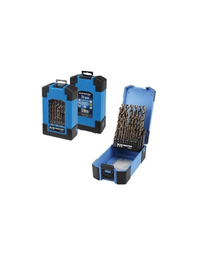 EST.AZUL 25PCS HSS-CO DIN338 Ø1-13X0,5MM. PC6011
